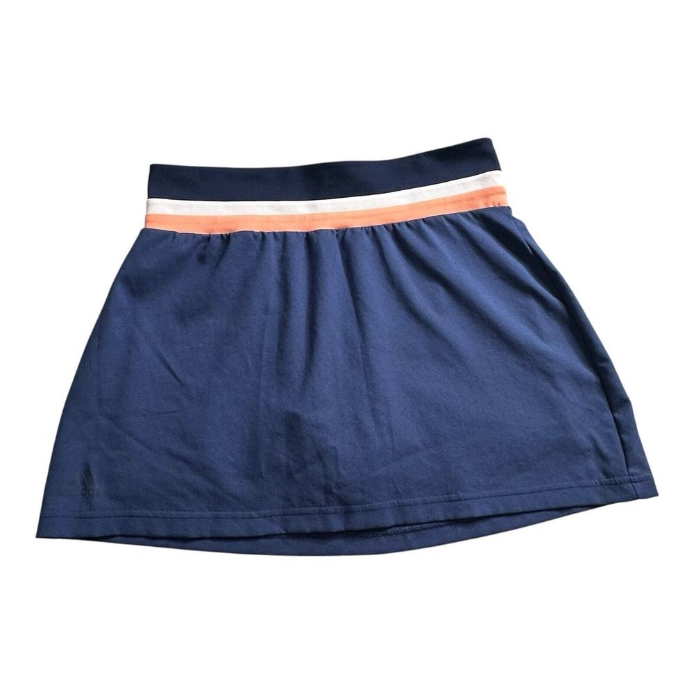adidas Navy Blue Skirt with White and Peach Waistband